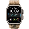 Apple Watch Ultra 4 49 мм, Natural Titanium Desert Alpine Loop M