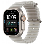 Apple Watch Ultra 4 49 мм, Natural Titanium Translucent Gray Ocean Band