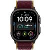 Apple Watch Ultra 4 49 мм, Black Titanium Burgundy Trail Loop M/L