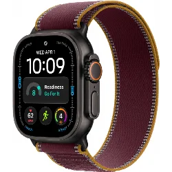 Apple Watch Ultra 4 49 мм, Black Titanium Burgundy Trail Loop M/L