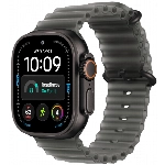 Apple Watch Ultra 4 49 мм, Black Titanium Translucent Black Ocean Band