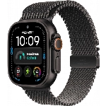 Apple Watch Ultra 4 49 мм, Black Titanium Black Milanese Loop M