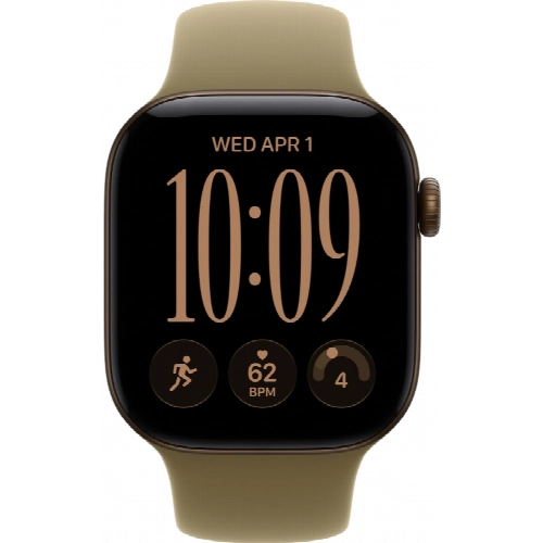 Умные часы Apple Watch Series 12 46 мм, GPS, Dark Bronze Aluminum, Olive Sport Band, M/L