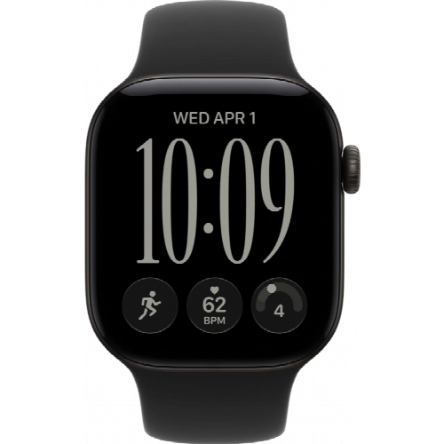 Умные часы Apple Watch Series 12 42 мм, GPS, Black Aluminum, Black Sport Band, M/L