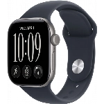 Умные часы Apple Watch Series 12 46 мм, GPS, Space Gray Aluminum, Navy Blue Sport Band, M/L