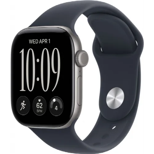 Умные часы Apple Watch Series 12 42 мм, GPS, Space Gray Aluminum, Navy Blue Sport Band, M/L