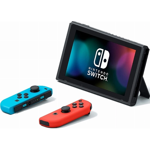 Nintendo Switch Console (Extended Battery Ver) Neon, Blue/Red 