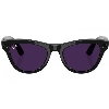  Ray-Ban Skyler Shiny Black Transition Amethyst, 150 52 Size