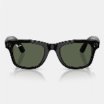 Умные очки Ray-Ban Wayfarer Shiny Black G15 Green, 150 50 Size