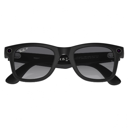 Ray-Ban Wayfarer Matte Black Polar Gradient Graphite 150 50 Size 