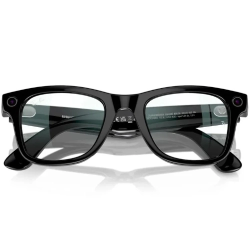 Ray-Ban Gen 2 Wayfarer Matte Black Clear, 155 53 Size