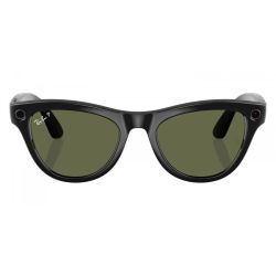 Умные очки Ray-Ban Skyler Shiny Black G15 Green, 150 52 Size