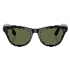 Ray-Ban Skyler Shiny Black G15 Green, 150 52 Size