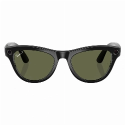 Умные очки Ray-Ban Skyler Shiny Black G15 Green, 150 52 Size