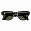Ray-Ban Skyler Shiny Black G15 Green, 150 52 Size