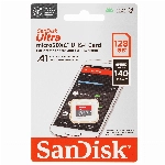 Карта памяти SanDisk Ultra microSDXC 128 ГБ [SDSQUAB-128G-GN6MN]