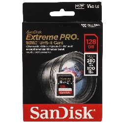 Карта памяти SanDisk Extreme Pro SDXC 128 ГБ [SDSDXEP-128G-GN4IN]