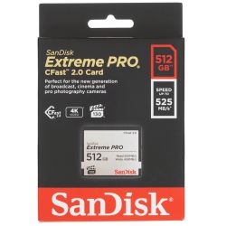 Карта памяти SanDisk Extreme PRO CFast 2.0 CFast 2.0 512 ГБ [SDCFSP-512G-G46D]
