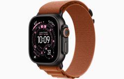 Apple Watch Ultra 3 49 мм, Black Titanium Case with Terra Cotta Alpine Loop M