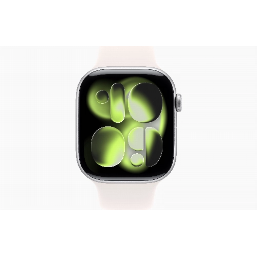 Apple Watch Series 11 42 мм, S/M, Silver Aluminum Case, Light Blush Sport Band