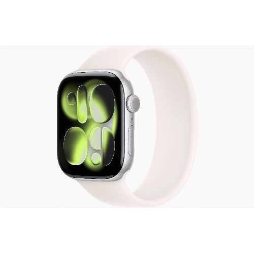 Apple Watch Series 11 42 мм, Silver Aluminum Case, Light Blush Solo Loop