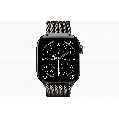 Apple Watch Series 11 42 мм, Slate Titanium Case, Milanese Loop Slate
