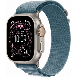 Apple Watch Ultra 3 49 мм, Titanium Case with Light Blue Alpine Loop M