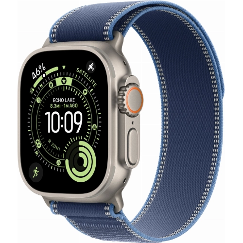 Apple Watch Ultra 3 49 мм, Titanium Case with Bright Blue Trail Loop M/L
