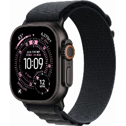 Apple Watch Ultra 3 49 мм, Black Titanium Case with Black Alpine Loop M