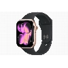 Apple Watch Series 11 46 мм, M/L, Rose Gold Aluminum Case, Black Sport Band