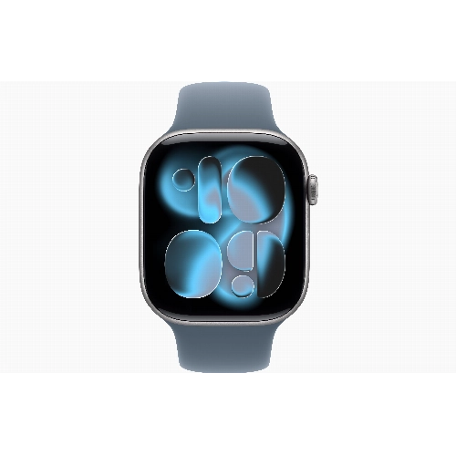 Apple Watch Series 11 46 мм, S/M, Space Gray Aluminum Case, Anchor Blue Sport Band