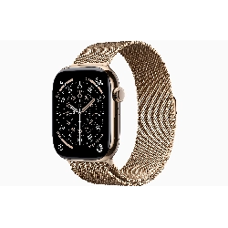 Умные часы Apple Watch Series 11 46 мм, M/L, Gold Titanium Case, Gold Milanese Loop