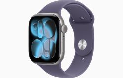 Умные часы Apple Watch Series 11 46 мм, M/L, Space Gray Aluminum Case, Purple Fog Sport Band
