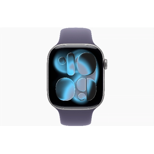 Apple Watch Series 11 46 мм, S/M, Space Gray Aluminum Case, Purple Fog Sport Band