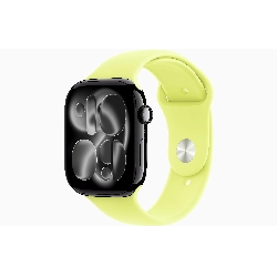 Умные часы Apple Watch Series 11 46 мм, M/L, Jet Black Aluminum Case, Neon Yellow Sport Band