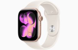Умные часы Apple Watch Series 11 46 мм, S/M, Rose Gold Aluminum Case, Starlight Sport Band