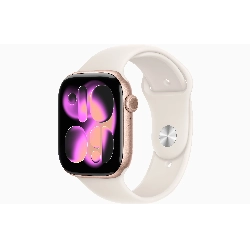 Умные часы Apple Watch Series 11 46 мм, S/M, Rose Gold Aluminum Case, Starlight Sport Band