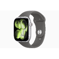 Умные часы Apple Watch Series 11 46 мм, S/M, Silver Aluminum Case, Stone Gray Sport Band