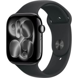 Умные часы Apple Watch Series 11 46 мм, M/L 140-245 мм, Jet Black Aluminum Case, Black Sport Band