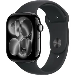 Умные часы Apple Watch Series 11 46 мм, M/L, Jet Black Aluminum Case, Black Sport Band
