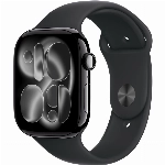 Умные часы Apple Watch Series 11 42 мм, S/M 130-200 мм, Jet Black Aluminum Case, Black Sport Band