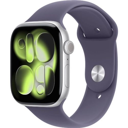 Умные часы Apple Watch Series 11 46 мм, S/M 130-200 мм, Silver Aluminum Case, Purple Fog Sport Band