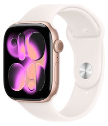 Умные часы Apple Watch Series 11 46 мм, M/L 140-245 мм, Rose Gold Aluminum Case, Light Blush Sport Band