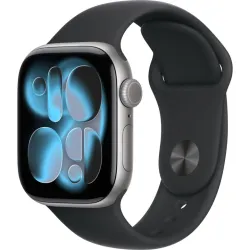 Умные часы Apple Watch Series 11 42 мм, S/M, Space Gray Aluminum Case, Black Sport Band