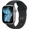 Умные часы Apple Watch Series 11 42 мм, S/M 130-200 мм, Space Gray Aluminum Case, Black Sport Band