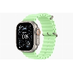 Apple Watch Ultra 3 49 мм, Titanium Case with Neon Green Ocean Band