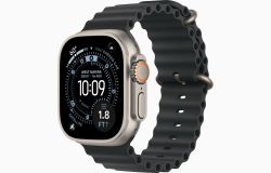 Apple Watch Ultra 3 49 мм, Titanium Case with Black Ocean Band