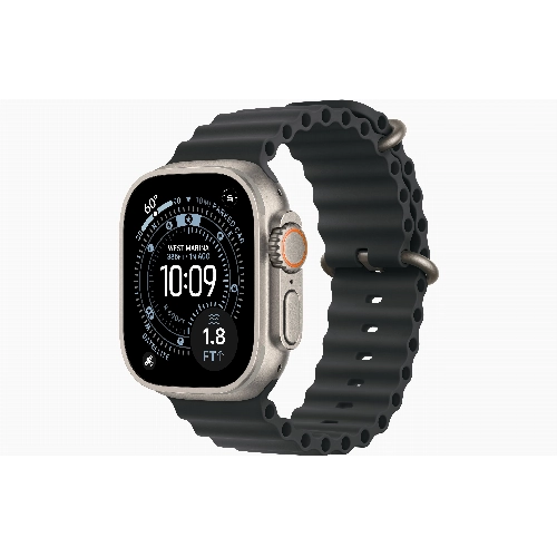 Apple Watch Ultra 3 49 мм, Titanium Case with Black Ocean Band