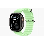 Apple Watch Ultra 3 49 мм, Black Titanium Case with Neon Green Ocean Band
