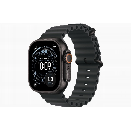 Apple Watch Ultra 3 49 мм, Black Titanium Case with Black Ocean Band